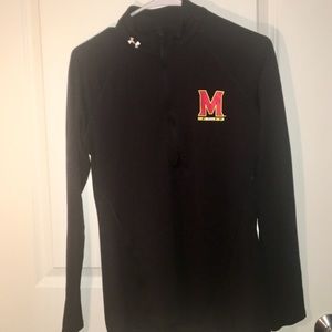 Barely work under armour half zip